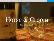 Tablet Screenshot of horseandgroomcaulcott.co.uk
